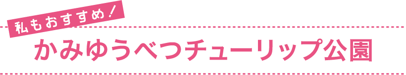 私もおすすめ！ かみゆうべつチューリップ公園