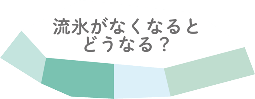 流氷がなくなるとどうなる？